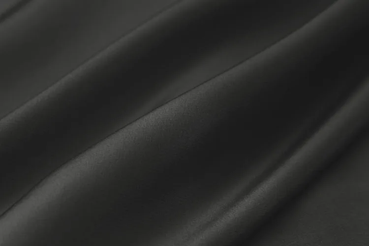 LEO & LIN высококачественная однотонная двойная крепированная шелковая ткань