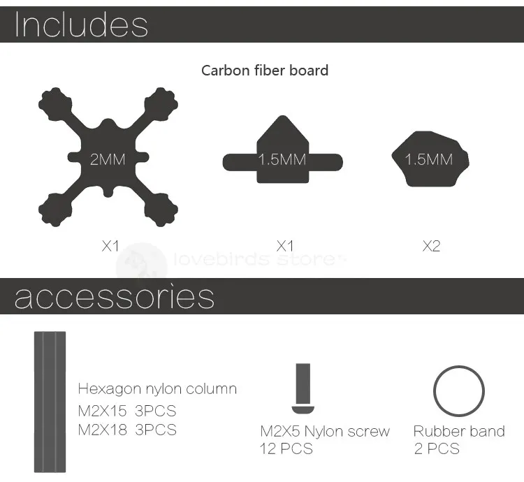 Бесщеточный Квадрокоптер X2 EYAS из чистого углеродного волокна рамка для DIY FPV