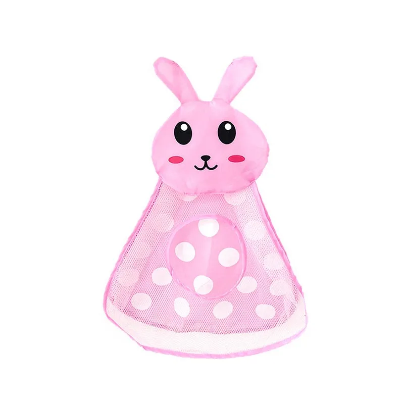 Rabbit Ванная комната Ванна игрушки сетчатый мешок для хранения для детского душа пляж корзина для хранения с присоской водонепроницаемый ткань мультфильм животных форм - Цвет: Rabbit