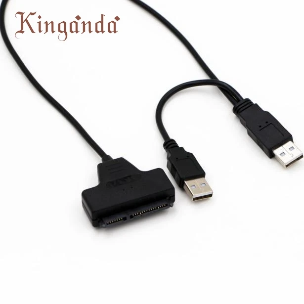 Изящный USB 2 0 SATA 7 + 22 pin к кабель-адаптер для 5 HDD жесткий диск ноутбука JAN30 |