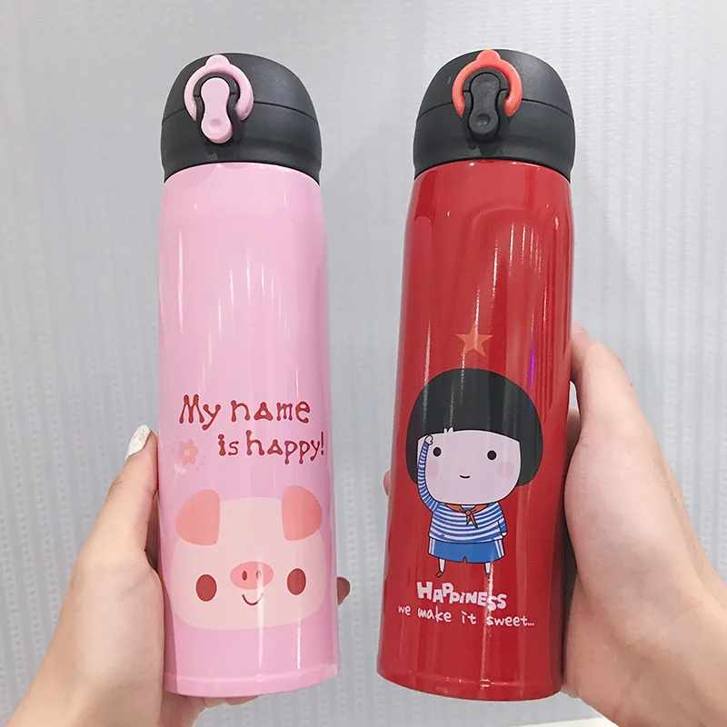 500 350 мл мультфильм милый мини Прыжок Крышка Кружка детская чашка воды