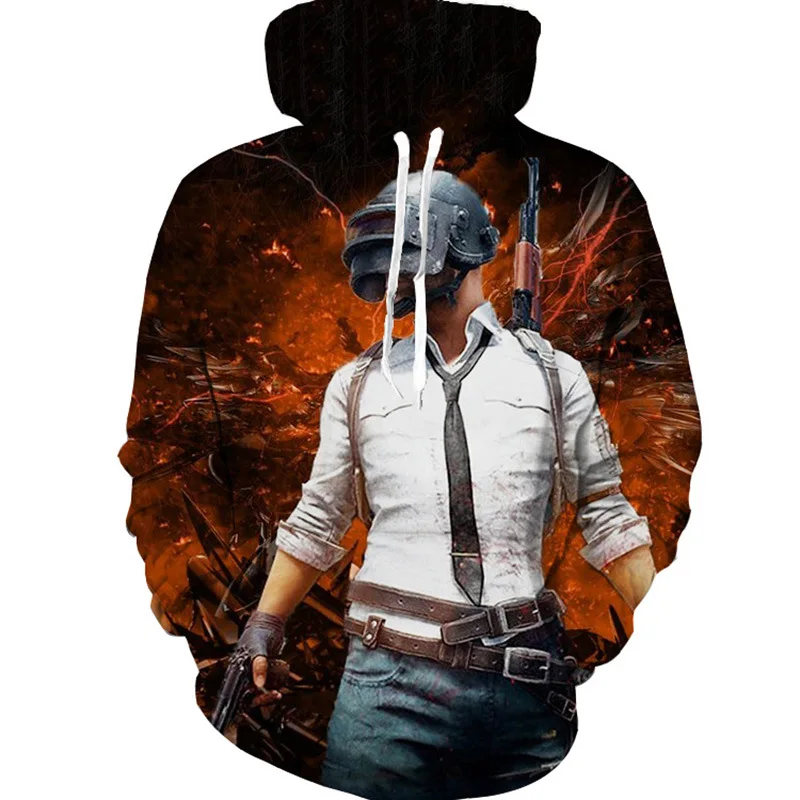 PUBG мужской и wo костюм игры толстовки Косплей осень европейский американский 3D