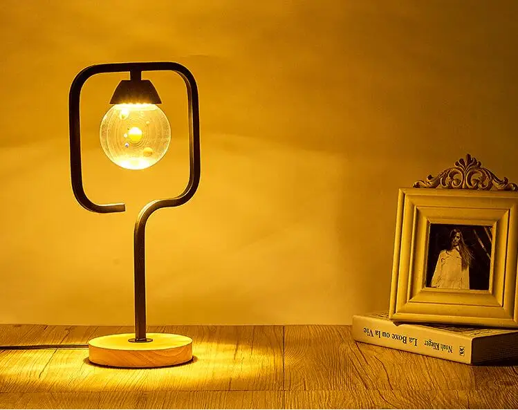 Прикроватная Хрустальная настольная лампа на солнечной батарее для спальни