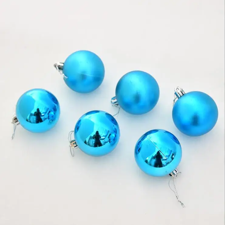 6cm 6pcs as picture 6 шт./лот, 6 см, декор для рождественской елки, шар-безделушка, украшение для дома, Рождественский шар, год, kerstballen Kerst Noel - Цвет: 6cm 6pcs as picture
