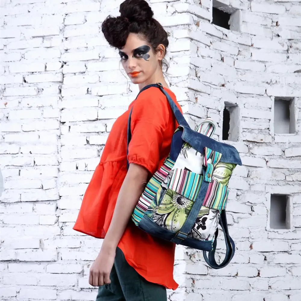 

Mochila Feminina Limited Rushed Denim Backpack Mochila Escolar Daypack New Bag 2019 Backpack Student Cowboy Korean Tide