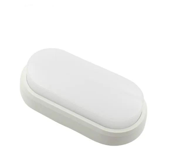 Oval White Водонепроницаемый IP54 светодиодный Светильники для крыльца поверхностного монтажа 15 W/18 W 220 V Открытый Применение круглые и овальные Форма Ванная комната лампа перегородки - Испускаемый цвет: Oval White