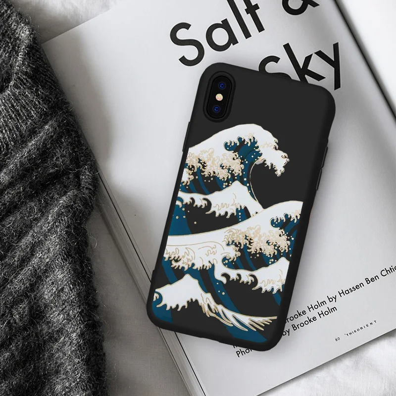 DIFFRBEAUTY чехол для телефона Coque iPhone XR 6 6S Plus X 5 SE мультяшный милый стильный волнистый 8