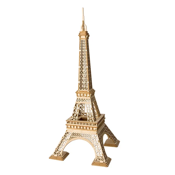 Eiffel Tower Креативный DIY Колесо обозрения 3D механическая модель игра деревянная головоломка сборка игрушка Ранний Образовательный подарок для детей подростков взрослых - Цвет: Eiffel Tower