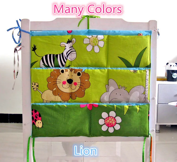 

Cartoon 62*52cm baby bedding set crib for babies Storage hanging bags elephant bag Storage Bag