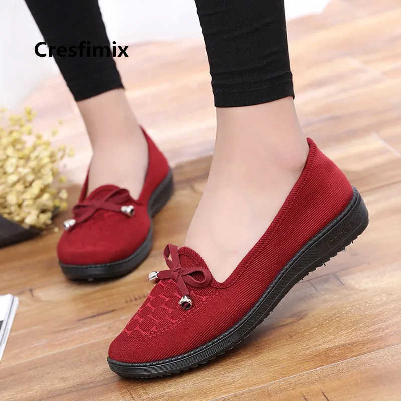 Cresfimix zapatos de mujer Обувь для женщин Мягкие и удобные светильник вес без шнуровки