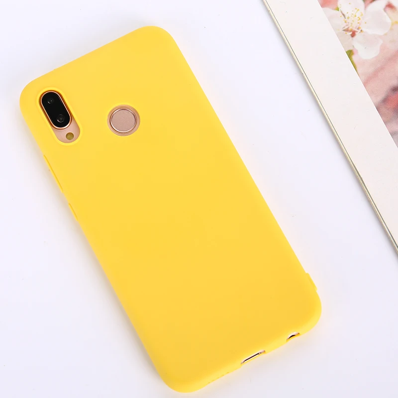 Матовая цветная конфет симпатичный чехол для телефона huawei Y5 Prime 2018 Y6 Y7 Honor 10 Lite 9 etui