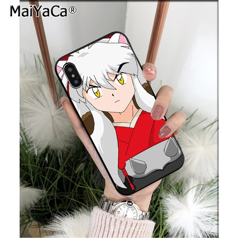 Силиконовый чехол MaiYaCa Anime Inuyasha для iPhone X XS MAX 6 6s 7 7plus 8 8Plus 5 5S SE XR | Мобильные телефоны