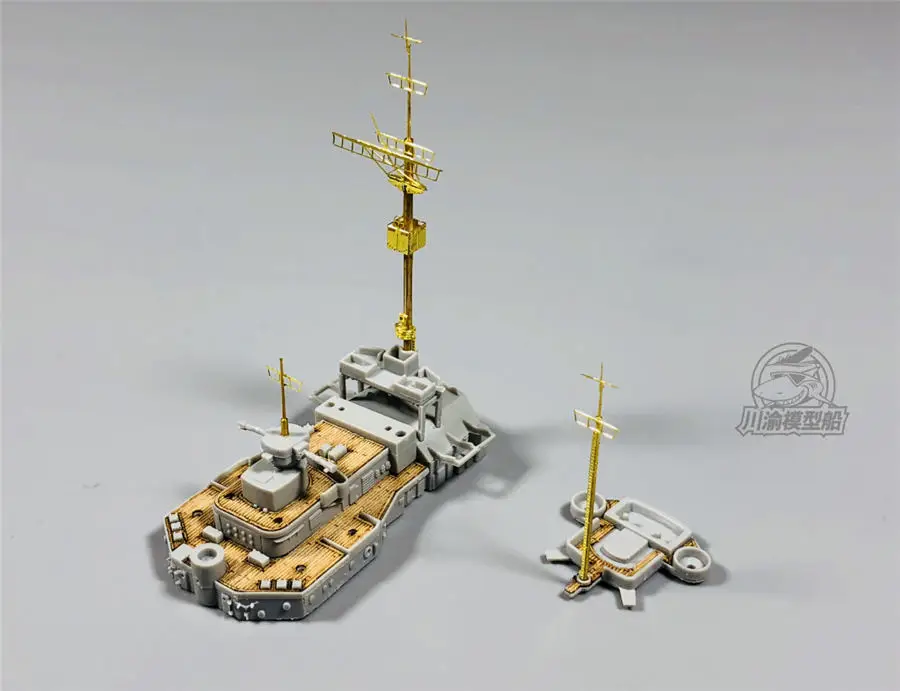 Metal Mast Detail-Up Set for 1/700 Scale German Bismarck Ship Model Kit General Use