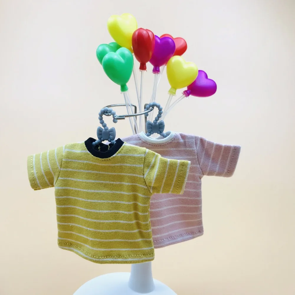 1 шт. новые куклы Blyth милая короткая футболка в полоску Однотонная для кукол blyth licca
