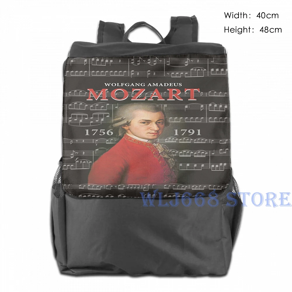 Веселые Наплечные сумки с графическим принтом женский рюкзак Wolfgang Amadeus Mozart на