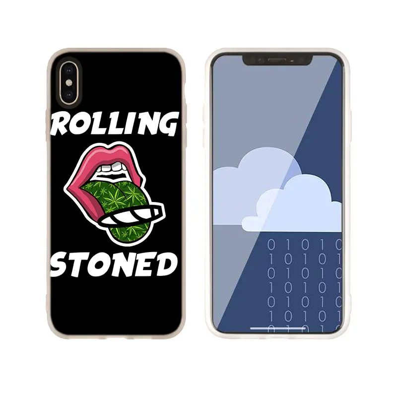 0hshouji 9 Силиконовый мягкий чехол для iPhone 11 Pro X XS Max XR для iPhone 5 5S SE 6S 6 4 4S 7 8 Plus искусство абстракционизма Высокая травка - Цвет: 0hshouji 9