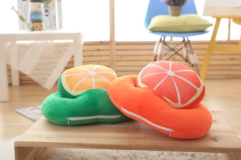Плюшевая подушка для сна арбуз/киви фрукты/лимон/грейпфрут офисный стол новый |