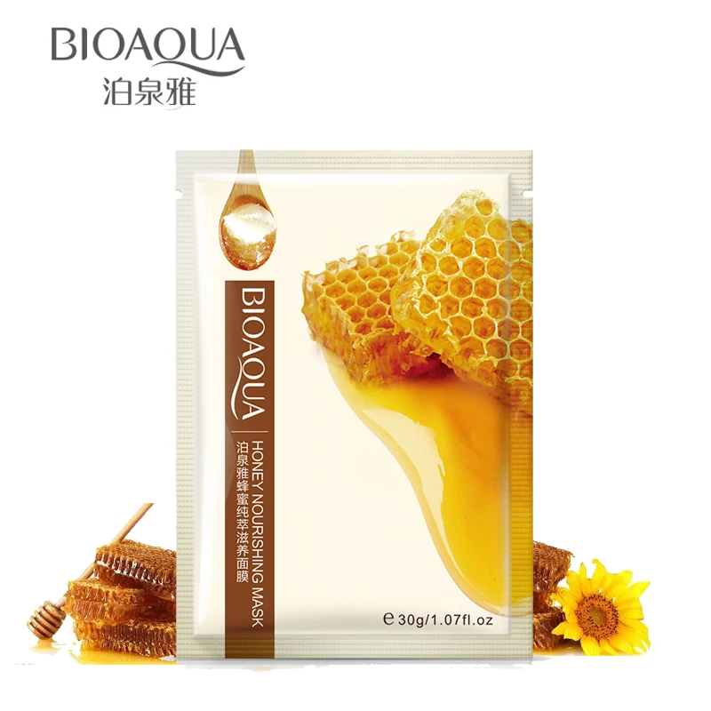 10 шт./лот bioaqua медовая Питательная, для лица маска чистый натуральный пудра «Essence» Уход за сухой увлажнитель кожи акне маска для ухода за кожей
