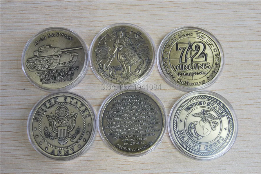 Бесплатная Доставка 3 шт./лот лучшая комбинация-Корпус Морской Пехоты США Вызов
