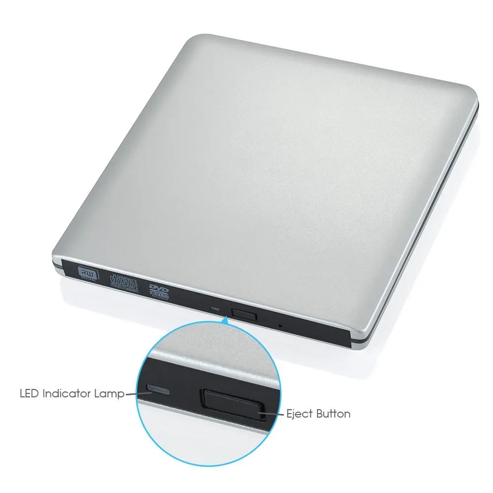 Внешний тонкий USB-накопитель Deepfox 3 1 устройство для записи DVD дисков CD и RW