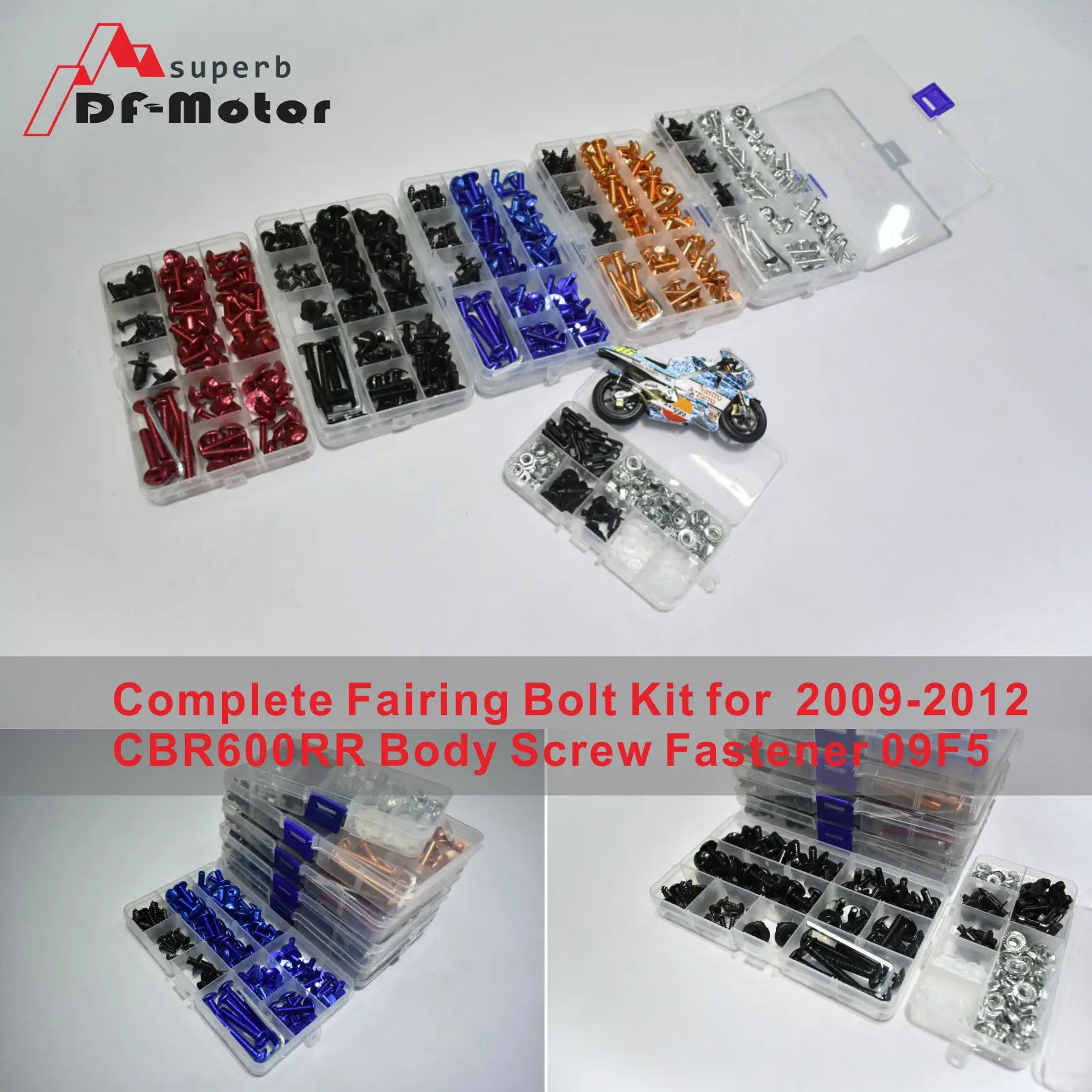 Комплект обтекателей болтов для Honda 2009 2010 2011 2012 CBR 600RR из нержавеющей стали