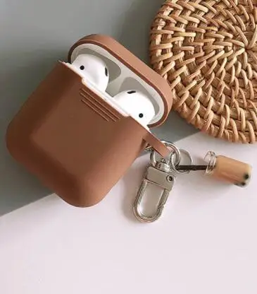 6 Милый силиконовый беспроводной Bluetooth гарнитура зарядная коробка для Airpods силиконовый чехол для наушников Защитный чехол с подвеской - Цвет: 6