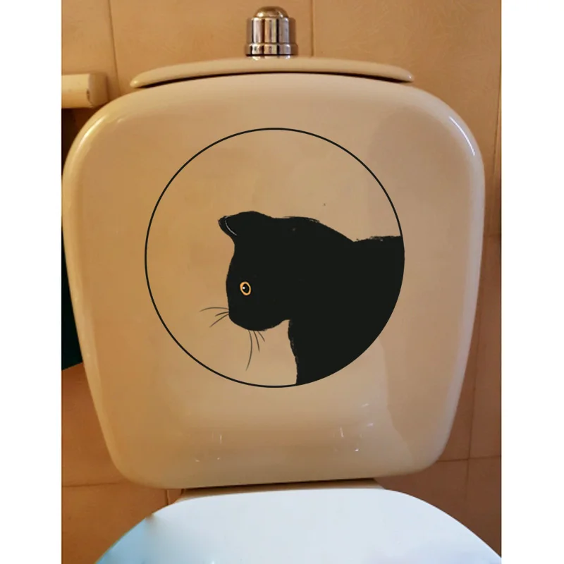 ZTTZDY 20*20CM Cat Living Room Decoration Toilet Sticker Wall Stickers T3-0029 | Дом и сад