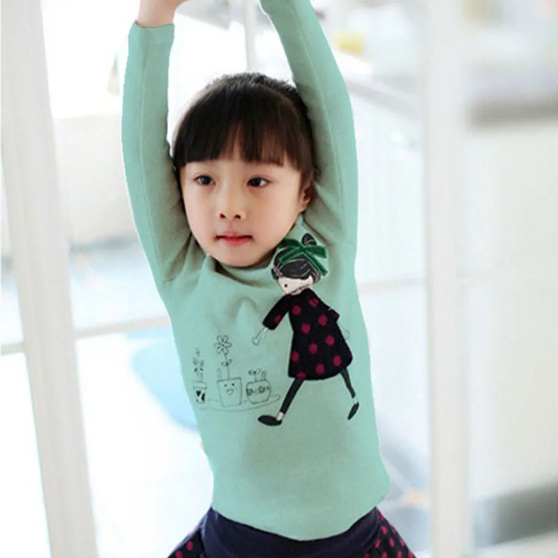 Детская футболка с длинным рукавом мультяшным принтом|children top|child fashionfashion children |