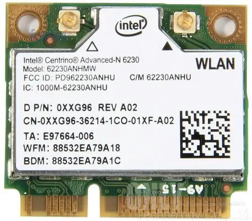 Двухдиапазонная беспроводная карта Bluetooth 300 Мбит/с для Intel 62230ANHMW Advanced N 6230 2 4G 5 ГГц Wi