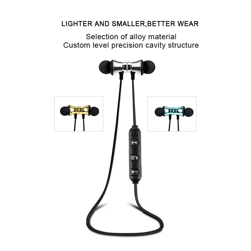 Магнитные музыкальные Bluetooth наушники Rovtop XT11 Спортивная Беспроводная гарнитура
