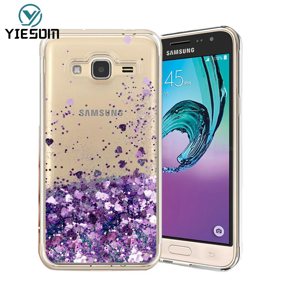 YIESOM роскошный жидкий Блестящий Мягкий ТПУ чехол для SAMSUNG GALAXY J3 J5 J7 2016 2017 J4 J6 2018 Prime