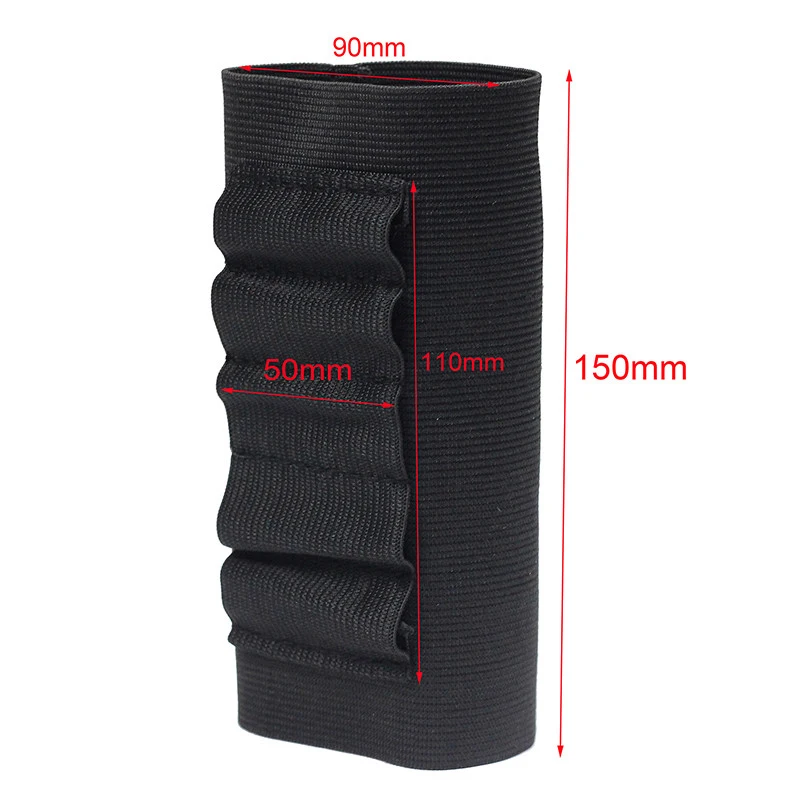 Airsoft Rifle Hunting Tactical Sgun Pouches 5 Butt Cartridges Stock Shell Holder Elastic Fabric Carrier New Arrival | Спорт и