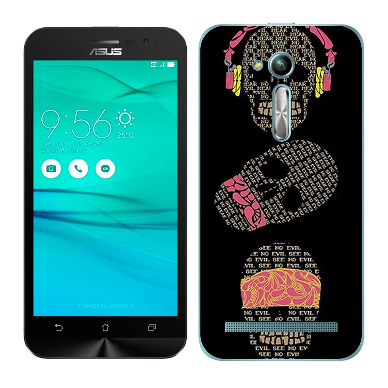 13 Для Asus Zenfone Go ZB500KL ZB500KG Мягкий Чехол Для Zenfone Go силиконовый чехол с пейзажным рисунком Для Zenfone Go ZB500KG 5,0" - Цвет: 13