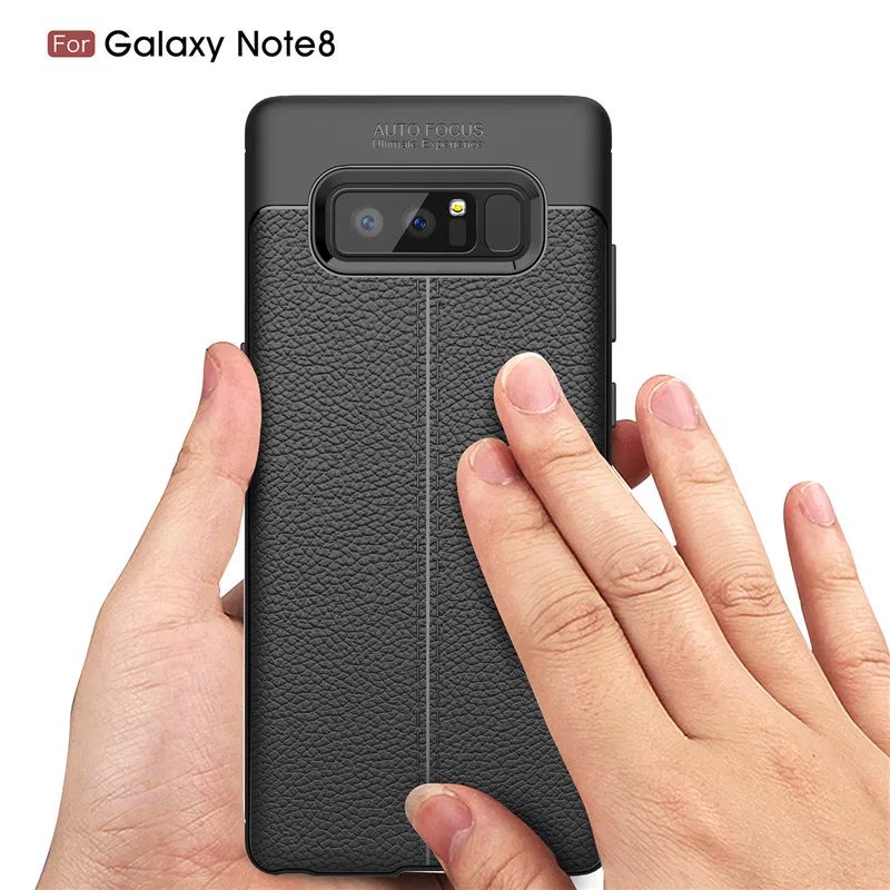 LIEVE Amor Case For Samsung Gaxaly Note 8 N950 Litchi skin texture Cover Leather Soft TPU | Мобильные телефоны и