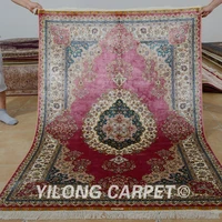 yilong 4x6 traditional red living room carpet vantage hand knotted persian rugs 0120