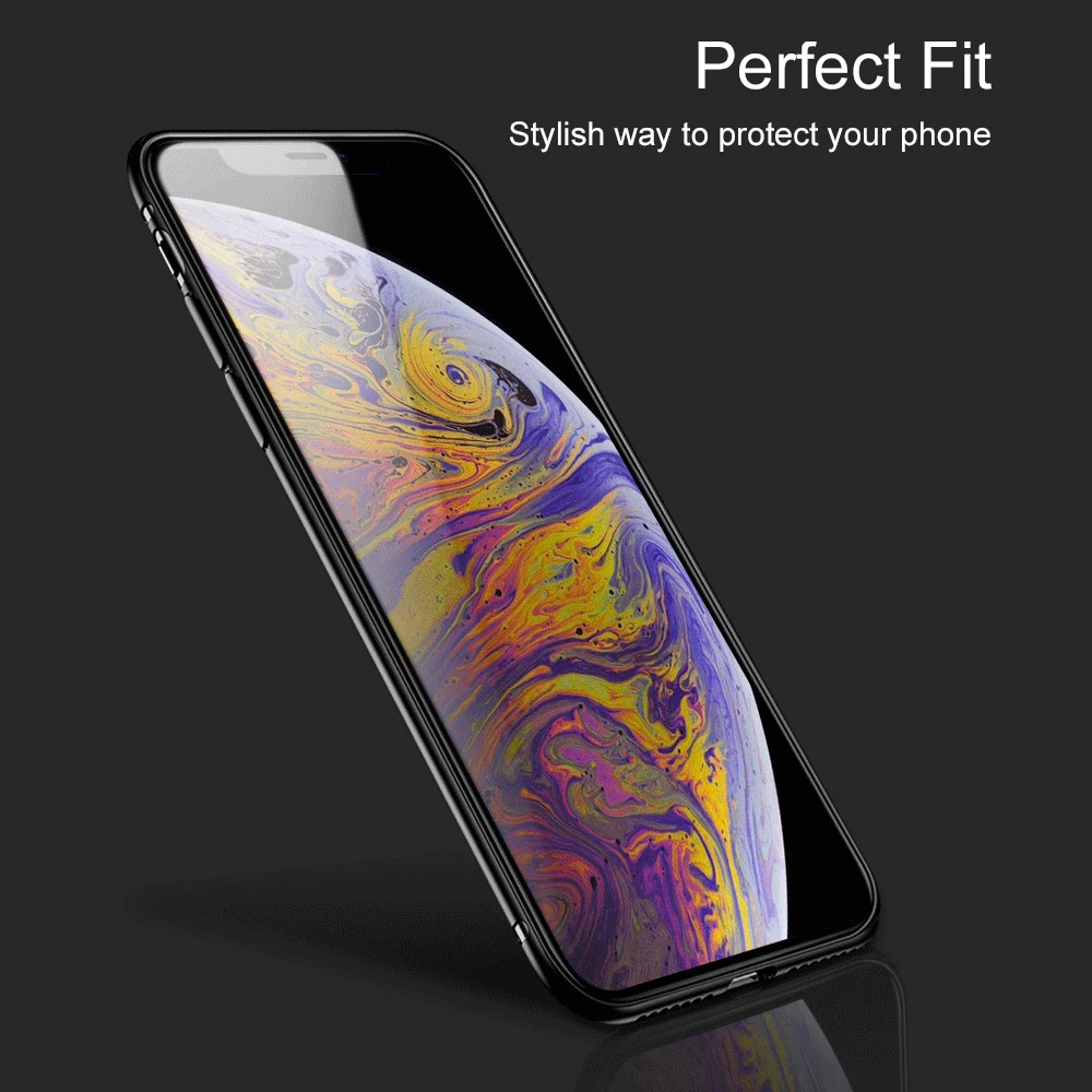 Ascromy Metal Bumper Case For iPhone X Luxury Aluminum Frame Clear Tempered Glass Back Cover Coque XS Max iPhoneX | Мобильные