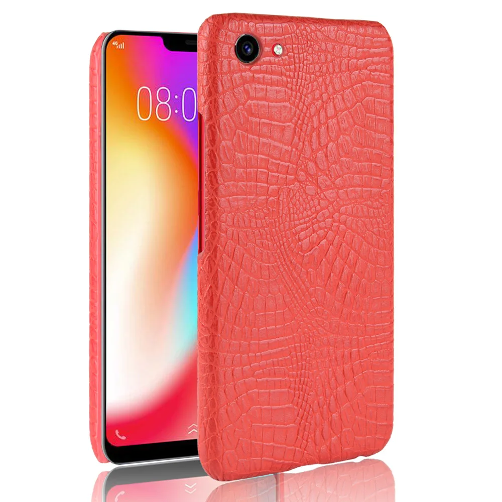 Кожаный крокодиловый узор Новое поступление для Vivo Y81 чехол Ретро Роскошный