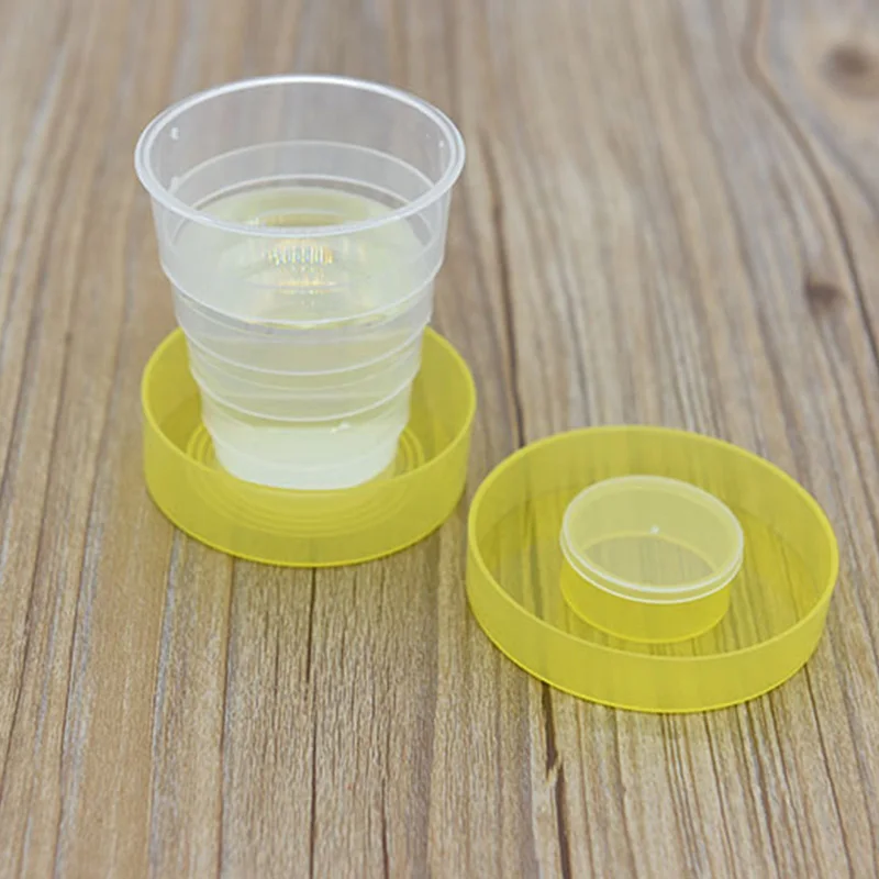 Складные портативные складные телескопические пластиковые чашки для кемпинга