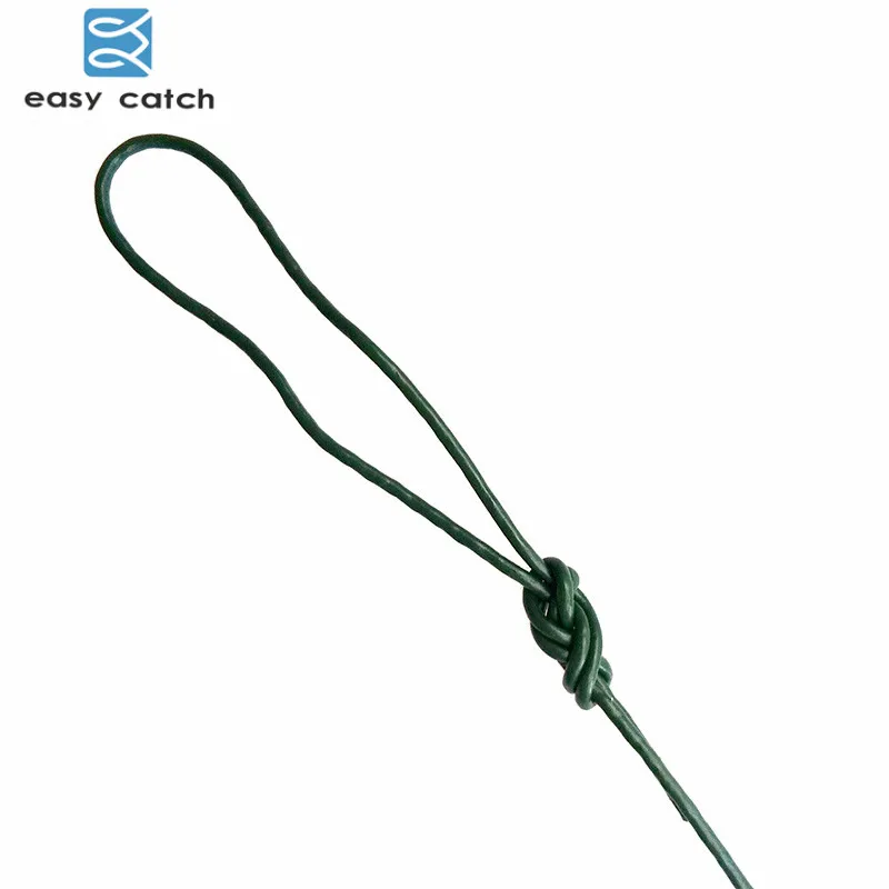 Легкая ловля 18 шт Карп рыболовные волосяные установки с зеленым покрытием