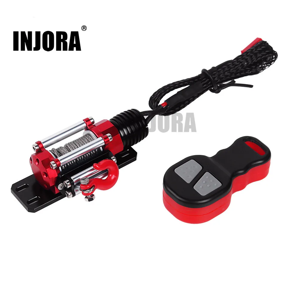 INJORA RC Автомобильная металлическая лебедка + беспроводной пульт дистанционного
