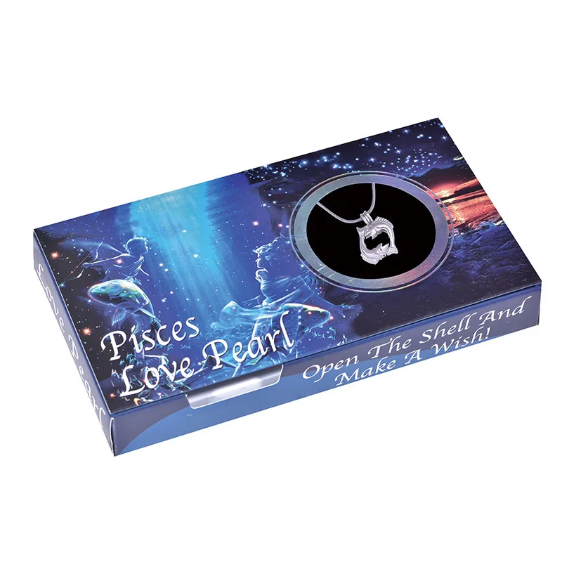 

Love Wish Natural Freshwater Pearl Oyster With 12 Constellation Pendant, Open The Oyster Take Out The Pearl To Make The Pendant