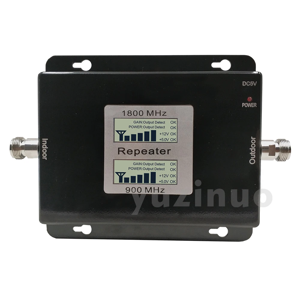 

65dB Gain 17dBm LCD Display Dual Band Booster 2G GSM 900 4G DCS/LTE 1800 Cellular Mobile Signal Repeater Amplifier Up to 500sqm