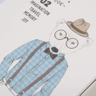 

cool cat hello animals notepad vintage cowhide paper mini general notebook daily memos notepad