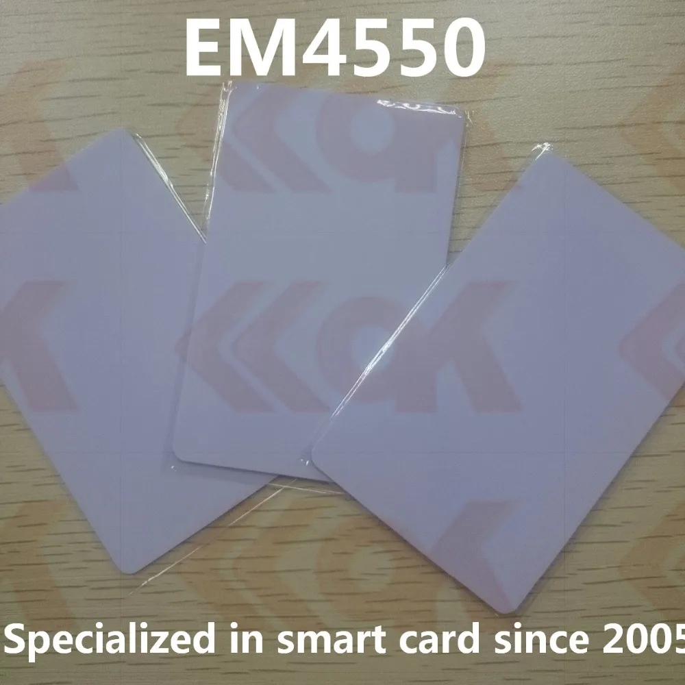 1000pcs/lot EM4550 1K Memory 125khz PVC Card blank id card