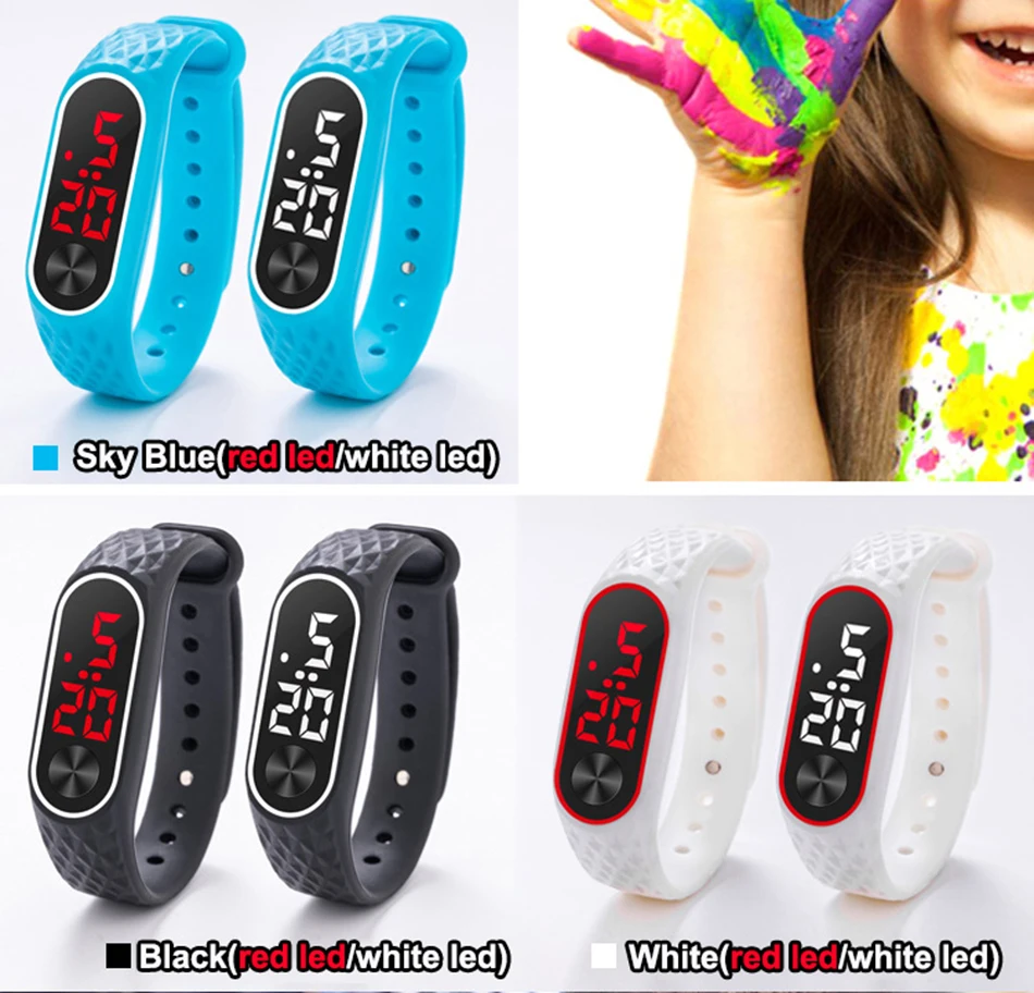 Children's Watches Kids LED Digital Sport Watch for Boys Girls Men Women Bracelet Electronic Silicone Watch relogio infantil