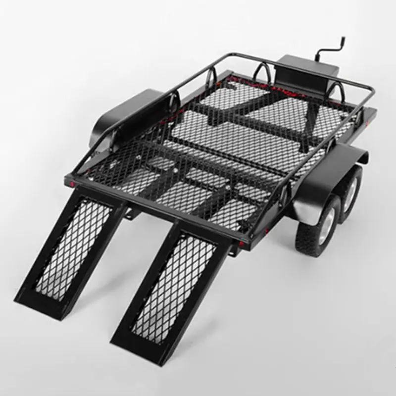 Металлический прицеп для 1/10 Rc Рок Гусеничный грузовик Trx4 осевой Scx10 90046 90047 Cc01 D90 D110