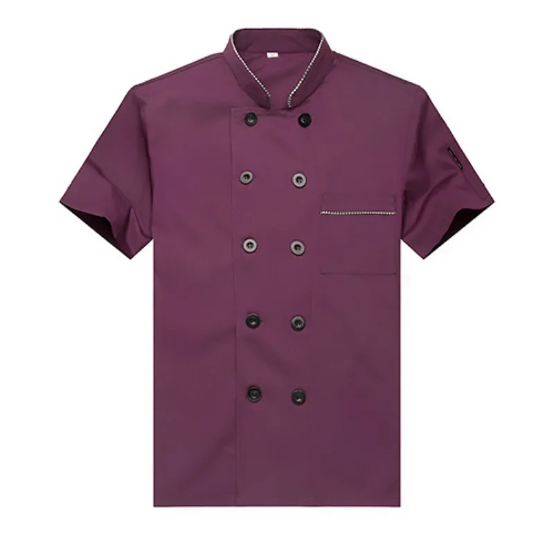 

Long Sleeve Men Restaurant Chef Jacket for Cook Work Wear Hotel Breathable Double-breasted Woman Chef Uniform Kitchen Tool 89