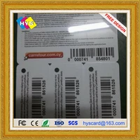 small combined key tag barcode card precut key card 3in1 combo card and 3up key card supply