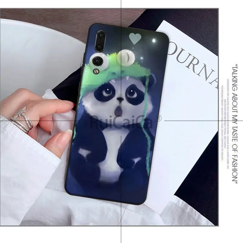 Чехол для телефона Ruicaica love funny panda DIY чехол Huawei Mate10 Lite P20 Pro P10 Plus Honor 9 10 мобильного