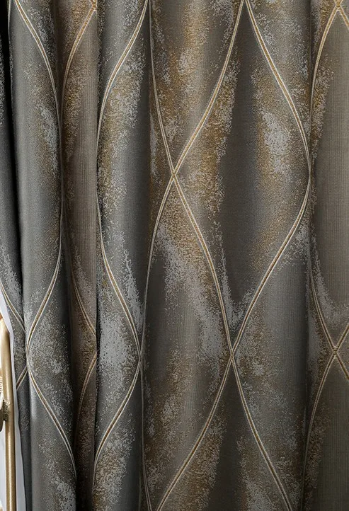 1pc curtain Высококачественные шелковистые жаккардовые шторы, кухонные затемненные занавески, ткань для гостиной, спальни, затемненный оконный светильник Lu - Цвет: 1pc curtain